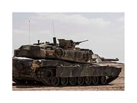 Wee Blue Coo War Army Vehicle Tank Armoured M1a1 Abrams Battle Turret Wall Art Print