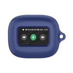 For JBL Live Beam 3 Wireless Bluetooth Earphones Silicone Protective Case(Dark Blue)