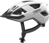 Casque de vélo ABUS Aduro 3.0 LED - Sporty city helRencontré dans un design élégant pour les visites quotidiennes et sportives - avec éclairage arrière - pour femmes et hommes - taille S, blanc