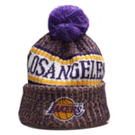 Hanbei Homme Femme Hiver Tricot Bonnet Beanie Hairball Cap, Casquette de Basket-Ball de Lakers/Bulls/Warriors/Celtics Chapeau de Fan Casquettes de Sport Respirantes