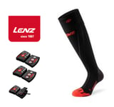 Lenz värmestrumpor stlk 35-38 - Paket Heat Sock 6.1 Toe Cap Merino Compression + Lithium pack rcB 1800 batteripack (med Bluetooth och App-styrning)