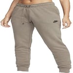 Nike NSW Essntl Pantalon, Olive Grey/Black, XL Femme