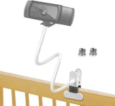 Support De Webcam, Support De Caméra Universel De Moniteur Bébé Filetage 1/4"" Avec 2 Adaptateurs 3/8"" Bras Flexible En Col De Cygne Compatible Avec Moniteur Appareil Photo Téléphon[Sma075346]