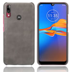 Motorola Prestige Moto E6 Plus kuoret - Harmaa Hopea/Harmaa