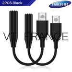 Samsung Adaptateur USB-C a Jack 3.5mm, Couleur: Noir 2pcs