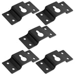 4X(DIY Audio Sound Box Speaker Wall Mount Iron Hook Hanger Plate 5PCS C9B8)1759