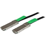 StarTech.com Câble QSFP+ à connexion directe conforme aux normes MSA - Cordon DAC Twinax de 2 m (QSFPMM2M)