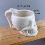 3D keraamiset mukit Creative Halloween Skull Cocktail Lasit Olutlasit Martini Lasit Juomamukit Funny Cup Kahvikuppi