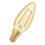 Lyspære Osram Vintage 1906 Led Kron Gull 824 E14 2,5W