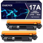 STAROVER 17A Toner Compatible pour HP 17A CF217A pour HP Laserjet Pro MFP M130fn M130a M130nw M130fw, Pro M102w M102a Imprimante (Noir,Pack de 2)