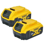 DeWalt DCB184 X2 18V 5Ah XR Li-Ion Batteries Twin pack Long Life Trade DIY 2pk