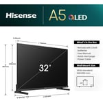 Hisense 32A5NQTUK 32" QLED Full 1080 HD Smart TV 60Hz Refresh Rate