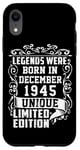 Coque pour iPhone XR Anniversaire Décembre 1945 Édition Limitée Cadeau Utilisé