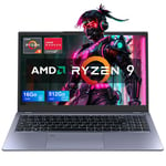 PC Portable,AMD Ryzen9 6900HX(8C-16T, jusqu'à 4,9 GHz) 16Go DDR5,512Go M.2 SSD,WiFi 6 pour Ordinateur portable Gamer