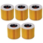 SovelyBoFan 5PCS Replacement Air Dust Filter for Karcher Vacuum Cleaner Parts WD2250 WD3.200 MV2 MV3 WD3 A2004 A2204 HEPA Filter