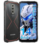 DOOGEE Blade10 PRO Telephone Poratble Incassable, 16GB RAM + 256GB ROM/TF 2TB, 6,56’’ 11 mm D'épaisseur, 50MP + 8MP, Smartphone Incassable Android 14, Octa-Core 5150 mAh Téléphone, Face ID/NFC/OTG/GPS