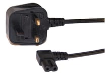 Figure 8 C7 Right Angled UK 3 pin plug Power Cable For TV Printers PS-4 ,PS-3