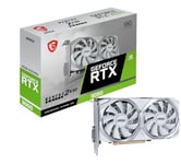 MSI GeForce RTX 3050 Ventus 2X XS White 8G OC Carte Graphique - 8 Go GDDR6, 1807 MHz, PCI Express Gen 4, 128 Bits, DP v 1.4a, DL DVI-D, HDMI 2.1 (Prend en Charge 4K à 120 Hz)