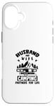 Coque pour iPhone 16 Plus Camper, mari et femme, partenaires de camping pour la vie