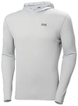 Helly Hansen Mens HH Lifa Active Solen Hoodie, Grey Fog, 2XL