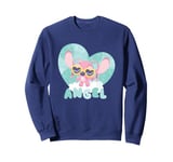 Disney Lilo & Stitch Cute Baby Angel With Style Chest Logo Sweatshirt