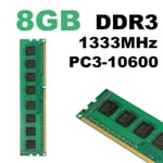 8GO 8GB Mémoire RAM DDR3 PC3-10600 DIMM 240PIN 1333MHz Desktop PC AMD Système