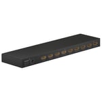 goobay 58484 HDMI Splitter 1 à 8 / Distributeur HDMI supporte des résolutions jusqu'à 4K@ 60Hz /1x Signal d'entrée HDMI vers jusqu'à 8X Sorties HDMI comme TV, Moniteur, Beamer, PS5 et Xbox/Noir