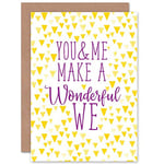 Wee Blue Coo Valentines Love Words You Me Wonderful We Romance Greetings Card Cp3263