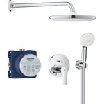 GROHE EUROSMART Eurosmart ettgreps armatur cpl dusj +brs ø158mm