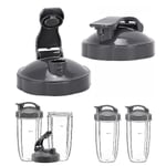 Ersättningsdelar för Nutribullet-lock Blender Flip Top To-go Lock-tillbehör, kompatibel med Nutribullet 600w / 900w