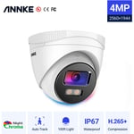 Annke - True Full Color Night Vision H.265 + 4MP Super hd PoE Tourelle Caméra de sécurité ip pour la surveillance cctv intérieure extérieure - 1