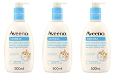 3 x AVEENO DERMEXA Daily Emollient Cream (500ml)  **only £12.98/unit**