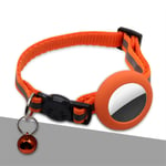 Trolsk Pet Collar with Silicone Case (AirTag) - Orange