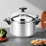 7L Explosion-Proof Aluminium Pressure Cooker Quick with Lid Latch Indicator UK