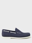 Crew Clothing Slip On Classic Deck Shoes, Navy Blue