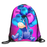 LREFON Winnie Eeyore Drawstring Bag Sac à Dos de Sport Homme Femme Sac à bandoulière de Rangement de Sport