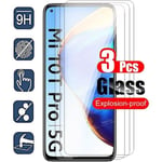 3 Pieces mi 10T 5G   3 pièces verre trempé pour Xiaomi Mi 10 T Pro verre Xiomi 10Tpro Mi10T Lite 10 T protecteur d&#39écran léger ar