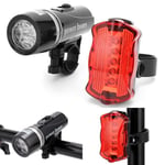 Butterfly Taillight Bike Light Set 5 LED MTB Bicycle Headlight Riding Lights