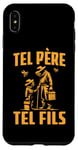 Coque pour iPhone XS Max Tel père tel fils accessoire apiculteur Abeilles humour miel