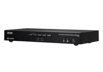 ATEN – 4-Port True 4K HDMI Dual-View KVM Switch with Audio & USB 3.0 Hub (CS1844-AT-G)