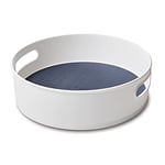 Copco Plateau tournant antidérapant pour Garde-Manger, Cuisine, réfrigérateur, 30,5 cm, Blanc et Bleu