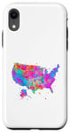 Coque pour iPhone XR Carte des États-Unis