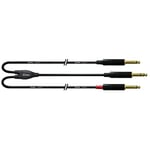 CORDIAL CABLES Câble audio jack stéréo - 2 jack mono longs 3 m CÂBLES BRETELLE Essentials Jack