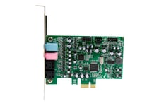 StarTech.com 7,1 kanalers ljudkort - PCI Express, 24-bit, 192 kHz - ljudkort