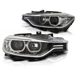 Phares feux diurnes BMW F30/F31 10 11 - 05 15 ANGEL EYES LED NOIR