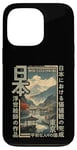 Coque pour iPhone 13 Pro Anime traditionnel japonais sur bois ancien village Ukiyo-e