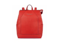 Piquadro Piquadro, Piquadro, Leather, Backpack, Red, With Shock Absorbing Ca, For Men, 28 X 35 X 14.5 For Men