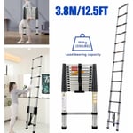 Dayplus - chelle télescopique , Escabeau Telescopique échelle Pliable Loft Ladder,Certifié EN131, Résistance à 150kg, 3,8M