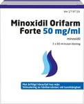 Minoxidil Orifarm Forte, kutan lösning 50 mg/ml 3 x 60 milliliter