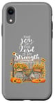 Coque pour iPhone XR Verset de l'écriture The Joy Of The Lord Is My Strength Automne 2024